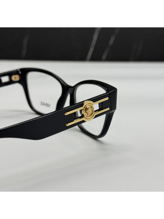 Versace VE3347 GB1 Black Cat Eye Women Eyeglasses Authentic NEW main image 10